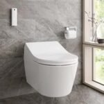 Bồn cầu TOTO CW542HME5UNW1/ TCF801CZ#NW1/ WH172AT/ MB175M#SS treo tường, nắp điện tử TCF801CZ - Ảnh 5