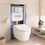 Bồn cầu TOTO CW542HME5UNW1/ TCF801CZ#NW1/ WH172AT/ MB175M#SS treo tường, nắp điện tử TCF801CZ - Ảnh 4