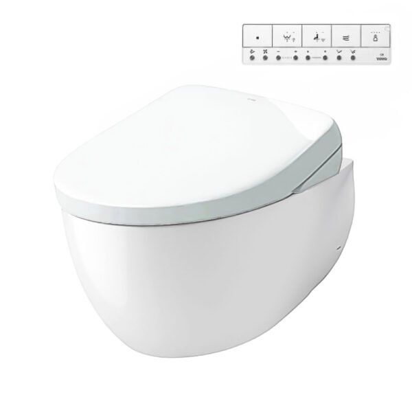 Bồn cầu TOTO CW812RA#W/ WH172A/ MB174P#SS treo tường, nắp điện tử TCF47360GAA