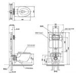 Bồn cầu TOTO CW812RA#W/ WH172A/ MB174P#SS treo tường nắp điện tử TCF24410AAA - Ảnh 6