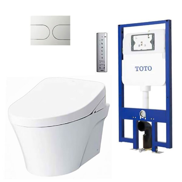 Bồn cầu TOTO CW822REA#W/ WH172AT/ TCA465 treo tường (Giấu dây) nắp điện tử TCF4911EZ