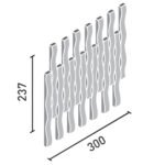 Gạch kiến trúc INAX DCF-20BNET/ WAB-4 bộ sưu tập WAVE BORDER - Ảnh 3