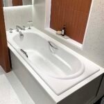 Bồn tắm TOTO FBY1720NHPE#W xây, kèm ống thải TVBF412, bộ xả nhấn DB505R-2B - Ảnh 4