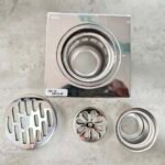 Phễu thoát sàn INAX FDV-12 (FDV12) vuông 120x120mm, (Ø90) - Ảnh 3