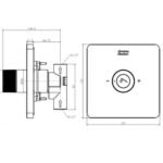 Nút điều chỉnh tay sen American Standard FFAS0925CS dòng EasySET, màu vàng bóng - Ảnh 2