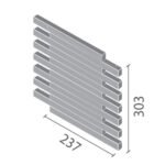 Gạch kiến trúc INAX HAL-20BN/ HB-4 bộ sưu tập HOSOWARI BORDER - Ảnh 3