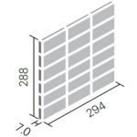 Gạch kiến trúc INAX-255/ WM-4 bộ sưu tập I-CONCEPT WAVY MOSAIC - Ảnh 3