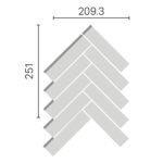 Gạch kiến trúc INAX-325/ FBM-1 bộ sưu tập FISHBONE MOSAIC - Ảnh 4