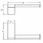 Hộp giấy American Standard WF-1387MB (WF1387MB) dòng Acacia Evolution , màu đen mờ - Ảnh 2