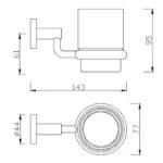 Kệ ly American Standard K-2801-44-N (K280144N) dòng Concept - Ảnh 2