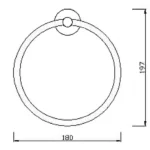 Giá treo khăn American Standard K-2801-47-N (K280147N) dòng Concept, dạng vòng tròn - Ảnh 2