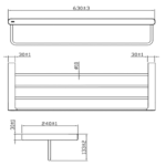 Giá treo khăn INAX KFS-945VA (KFS945VA) S Series - Ảnh 4