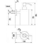 Kệ xà phòng INAX KFV-25AY (KFV25AY) dùng cho dạng nước (gắn tường) - Ảnh 2