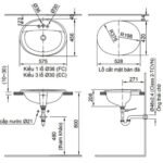 Chậu rửa mặt lavabo INAX L-2395VFC/ BW1 (L2395V) dương vành 1 lỗ - Ảnh 5