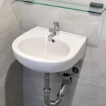 Chậu rửa mặt lavabo INAX L-282VEC/ BW1 (L282VEC) treo tường 3 lỗ - Ảnh 3