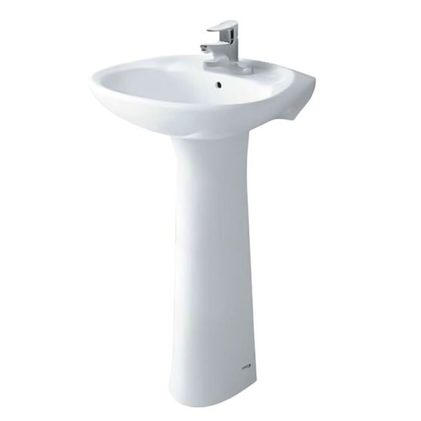 Chậu rửa mặt lavabo INAX L-284V/ L-284VD (L284V/ L284VD) treo tường kèm chân dài