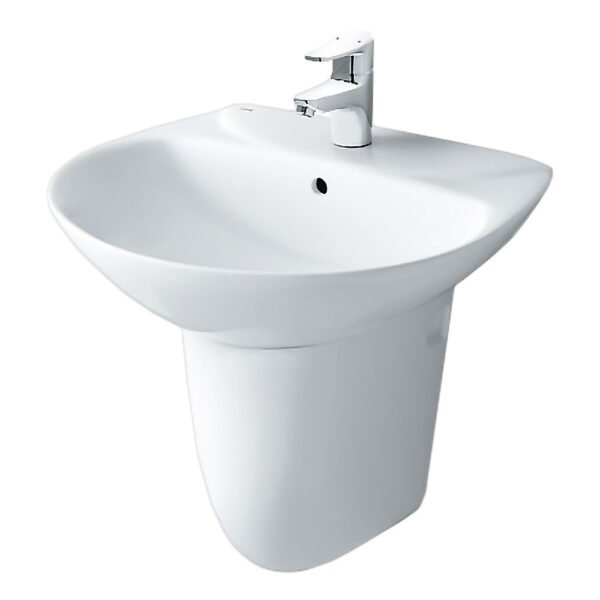 Chậu rửa mặt lavabo INAX L-284V/ L-284VC (L284V/ L284VC) kèm chân ngắn