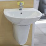 Chậu rửa mặt lavabo INAX L-288VFC/ BW1 (L288VFC) treo tường - Ảnh 3