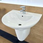 Chậu rửa mặt lavabo INAX L-288VEC/ BW1 (L288VEC) treo tường 3 lỗ - Ảnh 3