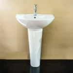 Chậu rửa mặt lavabo INAX L-288V/ L-288VD (L288V/ L288VD) treo tường kèm chân dài - Ảnh 2
