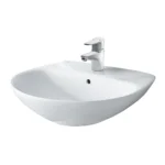 Chậu rửa mặt lavabo INAX L-288VEC/ BW1 (L288VEC) treo tường 3 lỗ - Ảnh 2