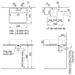 Chậu rửa mặt lavabo INAX L-293VEC/ BW1 (L293VEC) đặt bàn, 3 lỗ - Ảnh 3