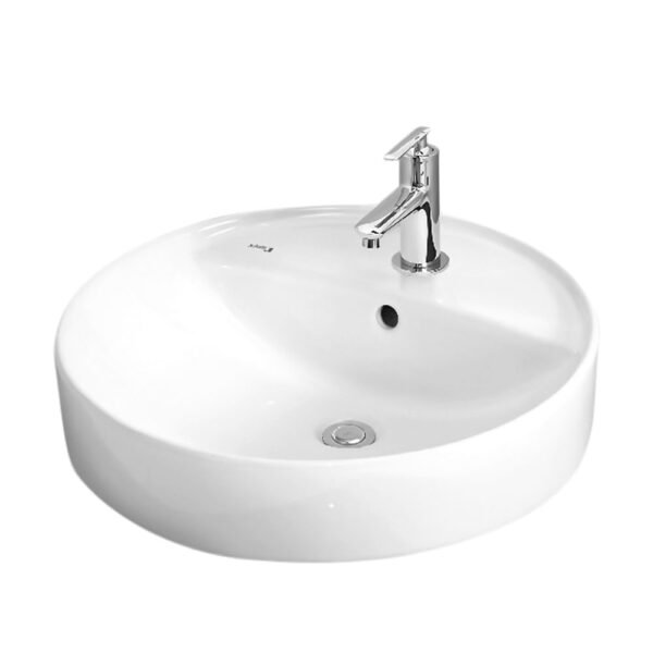 Chậu rửa mặt lavabo INAX L-294VFC/ BW1 (L294VFC) đặt bàn 1 lỗ