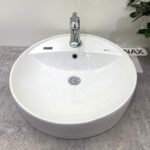 Chậu rửa mặt lavabo INAX AL-294VEC/ BW1 (AL294VEC) đặt bàn 3 lỗ - Ảnh 3