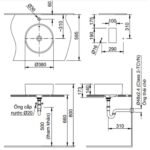 Chậu rửa mặt lavabo INAX AL-295V/ BW1 (AL295V) đặt bàn - Ảnh 5