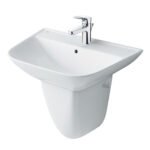 Chậu rửa mặt lavabo INAX L-297V/ L-297VC (L297V/ L297VC) kèm chân ngắn