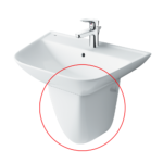 Chân ngắn lavabo INAX L-297VC/ BW1 treo tường