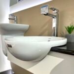 Chậu rửa mặt lavabo INAX AL-333V/ BW1 (AL333V) bán âm - Ảnh 6