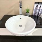 Chậu rửa mặt lavabo INAX AL-333V/ BW1 (AL333V) bán âm - Ảnh 4