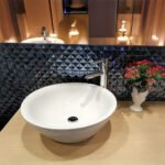 Chậu rửa mặt lavabo INAX L-445V/ BW1 (L445V) đặt bàn - Ảnh 4