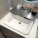 Chậu rửa mặt lavabo INAX L-C11A3-AS/ BW1 (LC11A3AS) dương vành, tích hợp chức năng tự động - Ảnh 3