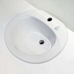Chậu rửa mặt lavabo TOTO L501C#XW dương vành - Ảnh 3