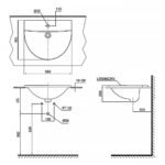 Chậu rửa mặt lavabo TOTO L946CR dương vành - Ảnh 2