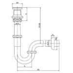 Ống thải nước chữ P INAX LF-105PAL (LF105PAL) - Ảnh 4