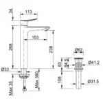 Vòi lavabo INAX LFV-502SH (LFV502SH) nóng lạnh - Ảnh 5