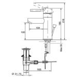 Vòi lavabo INAX LFV-8000S (LFV8000S) nóng lạnh - Ảnh 5