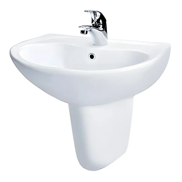 Chậu rửa mặt lavabo TOTO LHT240CS#W treo tường chân lửng