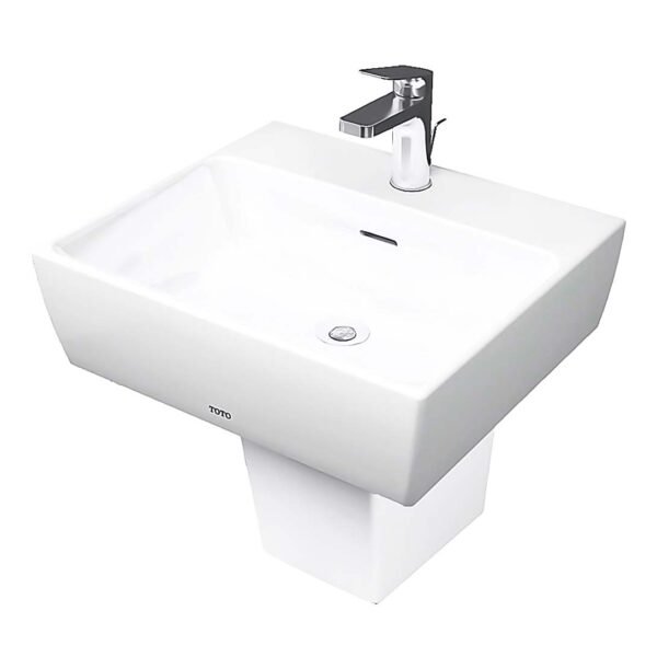 Chậu rửa mặt lavabo TOTO LHT328C#XW treo tường chân lửng