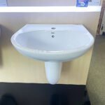 Chậu rửa mặt lavabo TOTO LHT236CS#W treo tường chân lửng - Ảnh 2