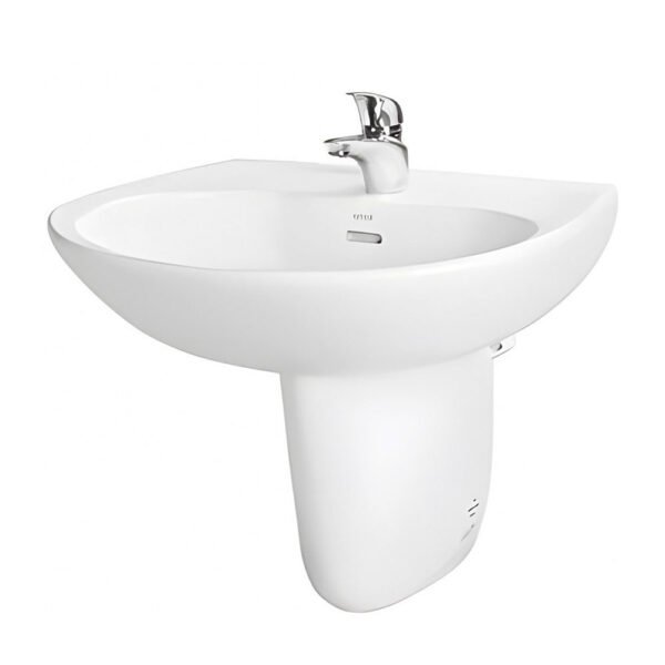 Chậu rửa mặt lavabo TOTO LHT239CR#W treo tường chân lửng