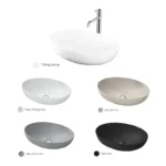 Chậu rửa mặt lavabo TOTO LT1705#MBE đặt bàn, màu be mờ - Ảnh 4