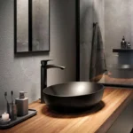 Chậu rửa mặt lavabo TOTO LT1705#MBL đặt bàn, màu đen mờ - Ảnh 2