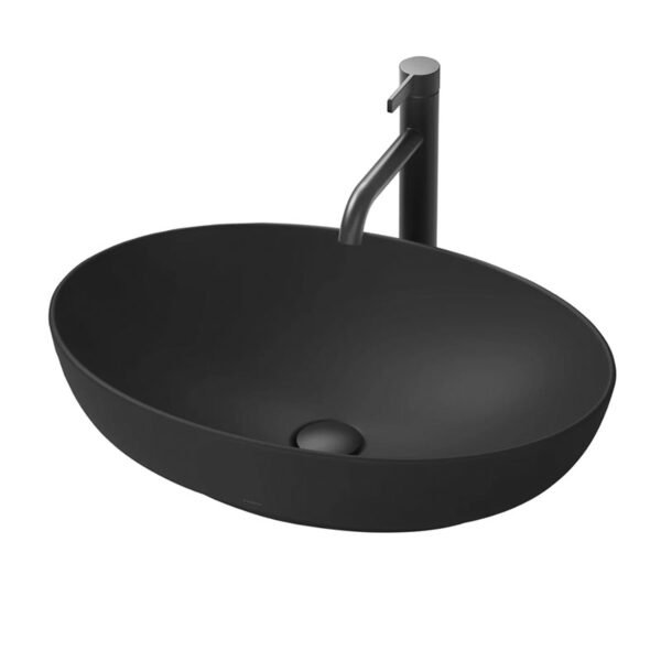 Chậu rửa mặt lavabo TOTO LT1705#MBL đặt bàn, màu đen mờ