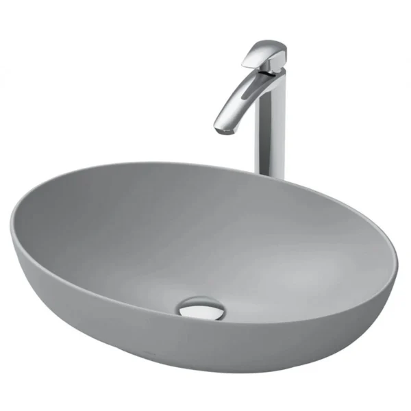 Chậu rửa mặt lavabo TOTO LT1705#MGR đặt bàn, màu xám mờ