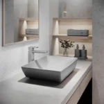 Chậu rửa mặt lavabo TOTO LT1735#MGR đặt bàn, màu xám mờ - Ảnh 3