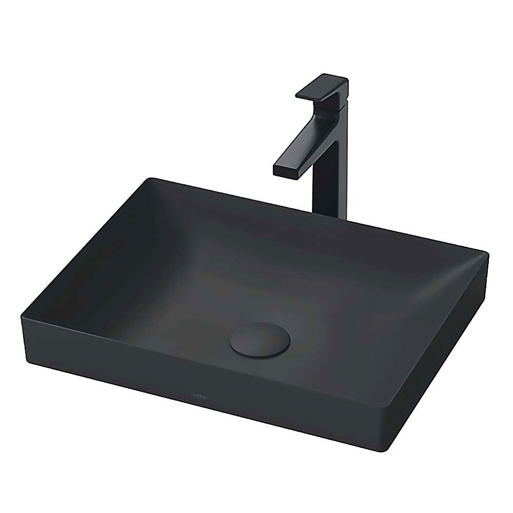 TOTO - lt4715g19-mbl-den-mo Chậu rửa mặt lavabo TOTO LT4715G19#MBL đặt bàn - Ảnh 1